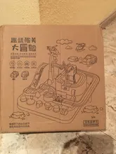 Juguetes educativos para niños, pista de aventura, juegos de mesa, Rail, coches mecánicos, estacionamientos, regalos de Navidad para niños