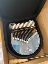 Stick Hammer Tuner Piano-Finger-Piano-Gift Kalimba-Case Thumb Acrylic Transparent 17-Key