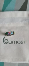 Bamoer-Anillos abiertos para dedos de mujer, de Plata de Ley 925 geométrica, esmalte colorido, banda ancha, anillo de tamaño libre, joyería BSR126