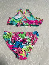 Bañador de alta calidad para niñas de 3 a 16 años, conjunto de Bikini Falbala, wear-1084mix de playa