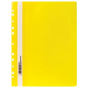 

Folder-folder plastic. Brauberg, yellow.