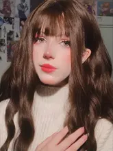 MSIWIGS-pelucas con flequillo para mujer, postizo largo de color marrón, resistente al calor, pelo sintético gris, estilo africano y americano