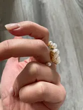 Fashion Big Geometric Pearl Paved Rings For Women 2021 New Jewelry Personality Statement