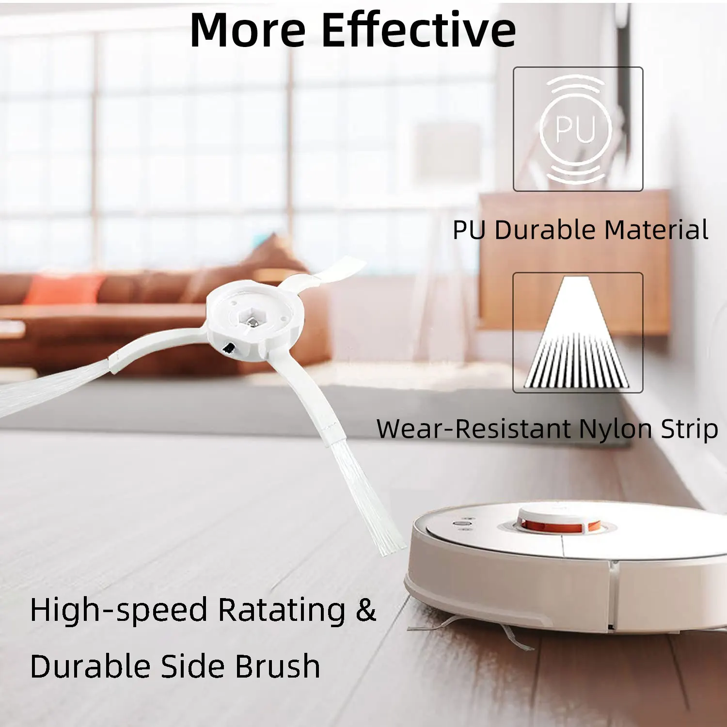 For Xiaomi Mi Robot Vacuum Cleaner 1 / 1S SDJQR01RR SDJQR02RR SDJQR03RR Roborock S502-00 S5 Max S6 Main Side Brush Hepa Filter