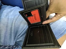 Billetera de cuero de negocios para Hombre, Billetera de marca de lujo, monedero delgado para Hombre, Billetera delgada para tarjetas de crédito, Portafoglio