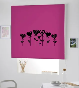 

Blind Iroa roll with drawing/Balloon Heart! ROLLER BLINDS TRANSLUCENT! (FUCHSIA 100X175)