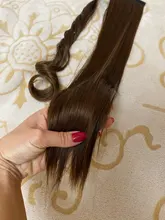 MANWEI-Extensiones de cabello para dama, extensor de pelo sintético de 24, de coleta natural largas y lisas, 60g por pieza, no teñible