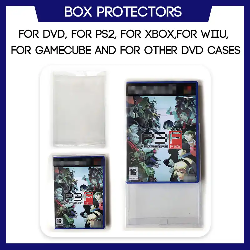 Box Protector Sleeve For Dvd For Ps2 For Xbox For Wii For Wiiu For Gamecube Game Custom Made Clear Plastic Case Cases Aliexpress