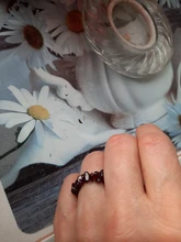 Momiji-Anillo de energía de piedra Natural bohemio para mujer, joyería elástica hecha a mano, anillo ajustable de cristal para fiesta de boda, venta al por mayor