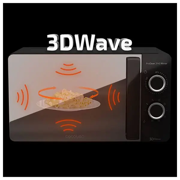 Microwave with Grill Cecotec ProClean 3140 20 L 700W Black Microwave with Grill Cecotec ProClean 3140 20 L 700W Black