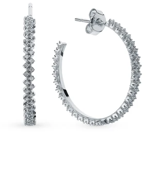 

Silver earrings with cubic zirconia sunlight sample 925