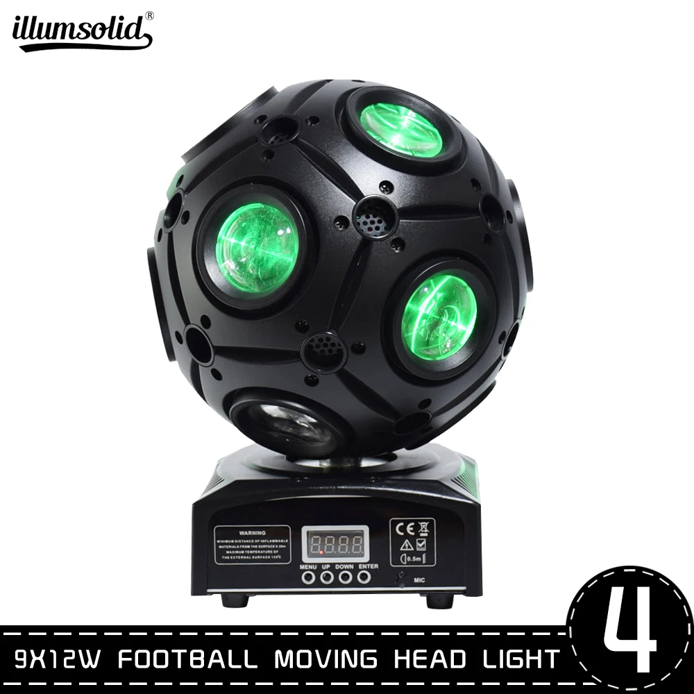 

Beam Stage Lighting Effect Football Moving Head Light LED Infinite Rotation DJ Disco Party 4pcs/lot