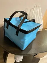 Bolsa de refrigerador térmico aislado para almuerzo, almacenamiento grande y cuadrado de bebidas frías, bolsas de aluminio para comida y café, 4 personas