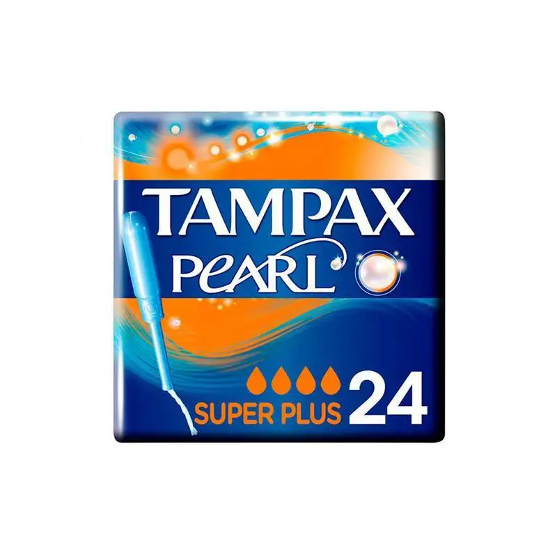Pack of Tampons Pearl Super Plus Tampax (24 PCs)Feminine Hygiene