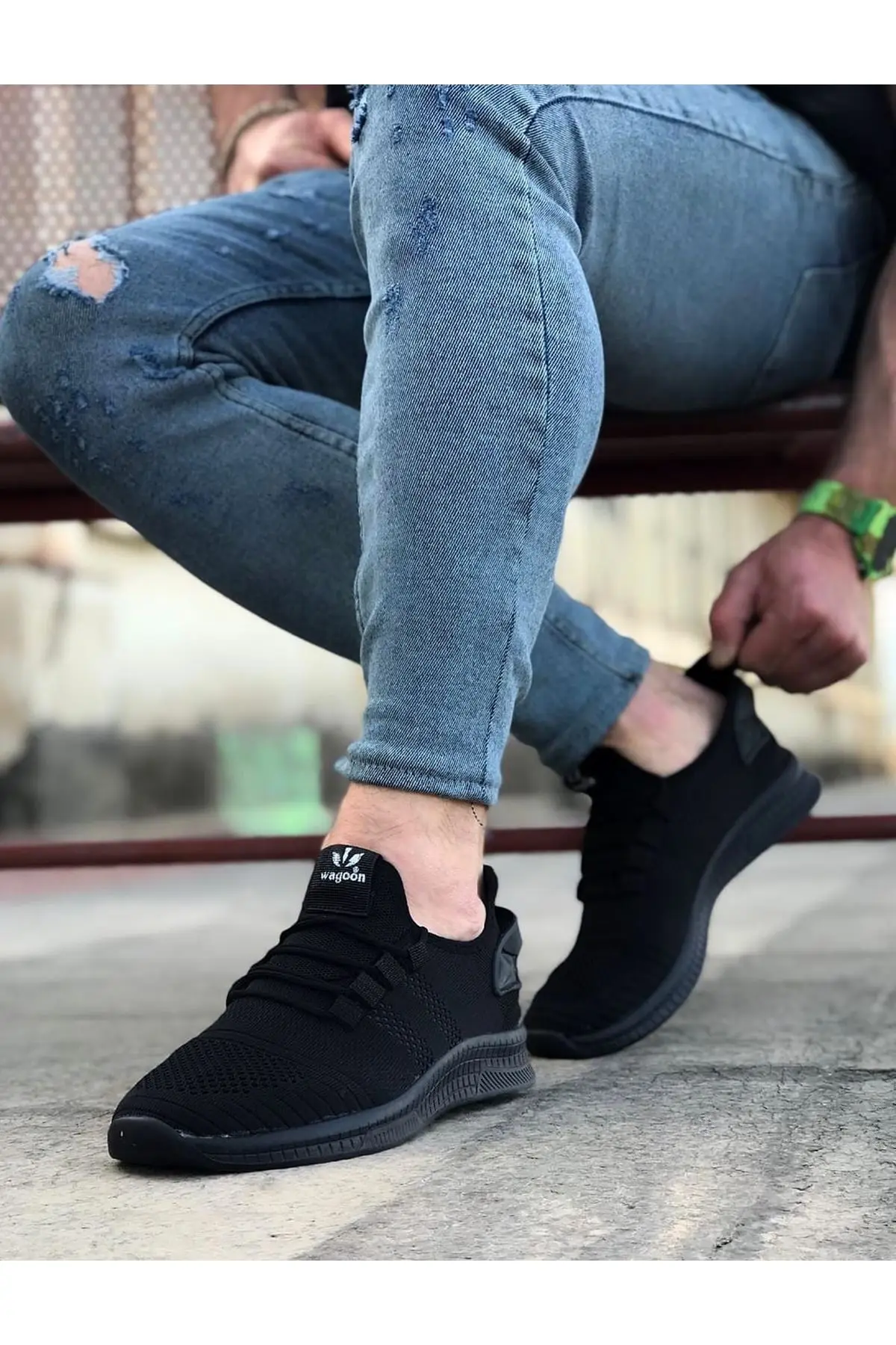

Babba WG101 Black Men's Sneakers. 2021 New