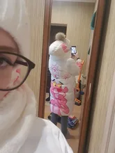 Parka Jacket Padded-Coat Character Women Hooded Spring Winter Cotton Thick White Black