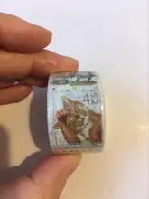 Cinta adhesiva decorativa de plantas y setas, sello Retro serie philatoria, etiqueta adhesiva para álbum de recortes, bricolaje