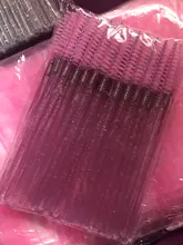 Varita de máscara para cejas, cepillo Spoolie, 50 unidades/juego, venta al por mayor, varitas desechables para pestañas, cepillo para la extensión de pestañas