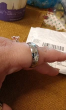 Anillo de boda para hombre, de acero inoxidable, Color dorado/Blanco/negro