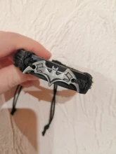 Pulsera de murciélago de cuero negro Vintage para hombre y mujer, cadena de cuerda hecha a mano, pulseras con abalorio de murciélago, accesorios de joyería A700