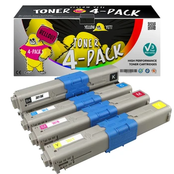 

4pcs 301 Compatible Color Toner Cartridge for OKI C301 C321 C301dn C321dn MC332dn MC342 MC342dn MC342dnw MC342dw MC342w printer