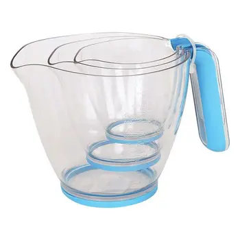 

Measuring Jug White & Blue 0,25 + 0,5 + 1 L Plastic (3 Uds)
