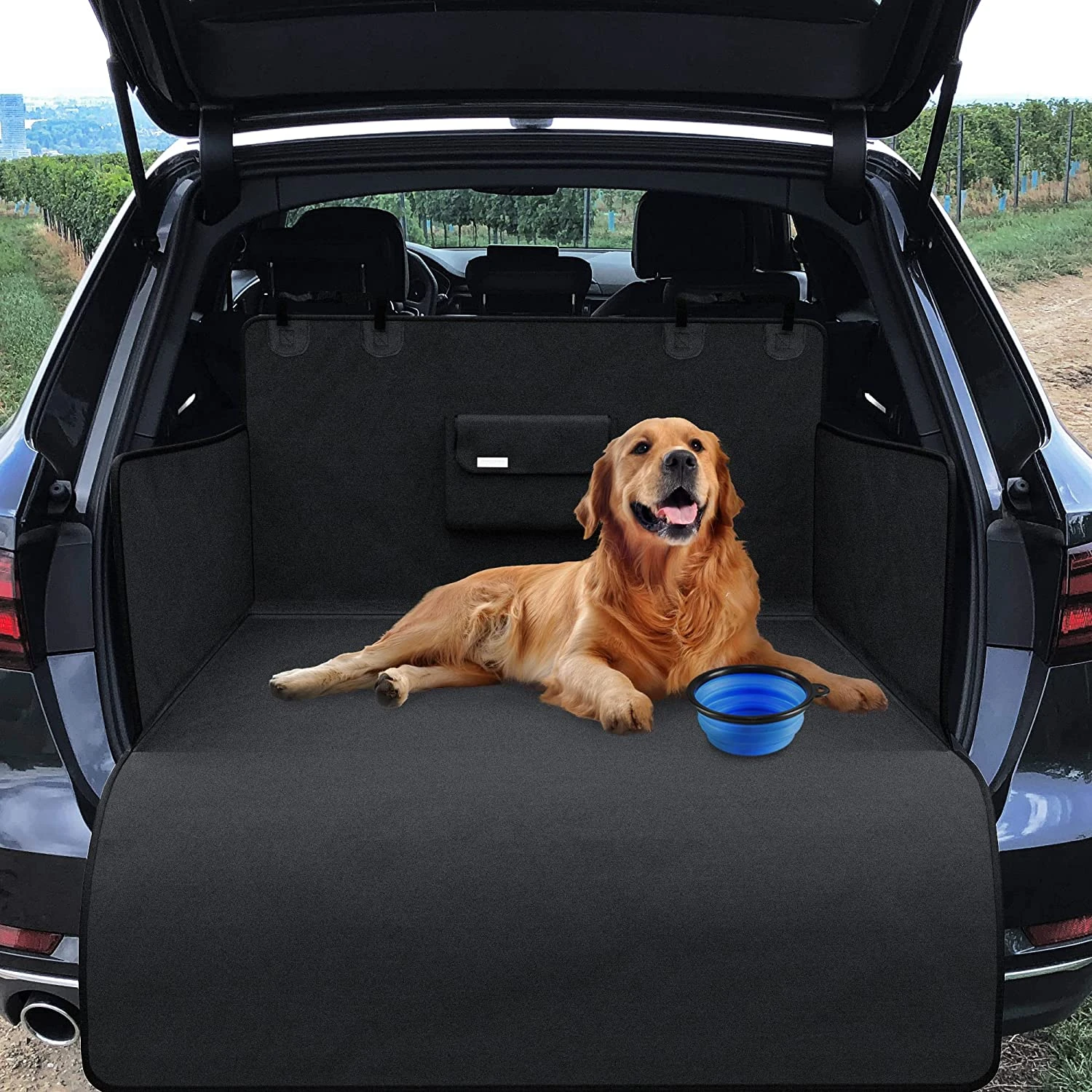 MASCOTALANDIA protector univesal para cubierta impermeable para perro Funda de asiento de coche para mascotas protector de maletero para gatos alfombrilla de transporte perros hamaca protección de male|Transportines -