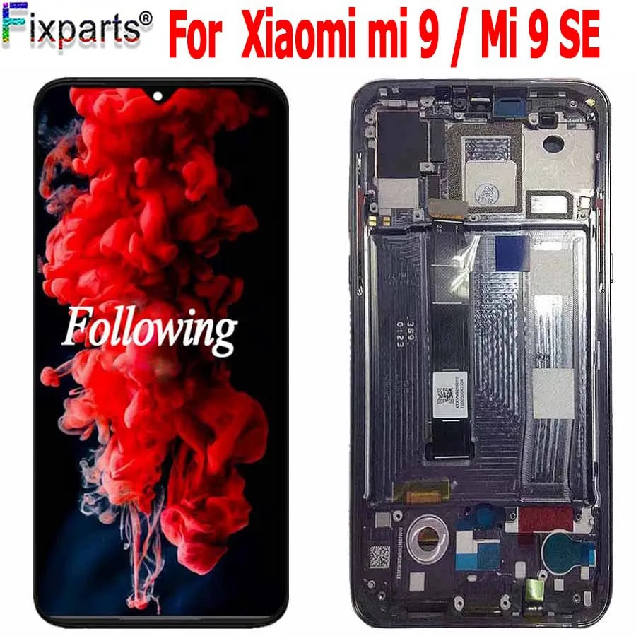 ЖК дисплей Amoled для Xiaomi Mi 9 с сенсорным экраном и дигитайзером в сборе запасные