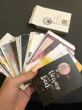 Tarjetas de oráculo del amor, baraja de oráculo de la isla de tiempo de bienestar, clarificación y complemento de lectura, cubierta con juegos de palabras clave