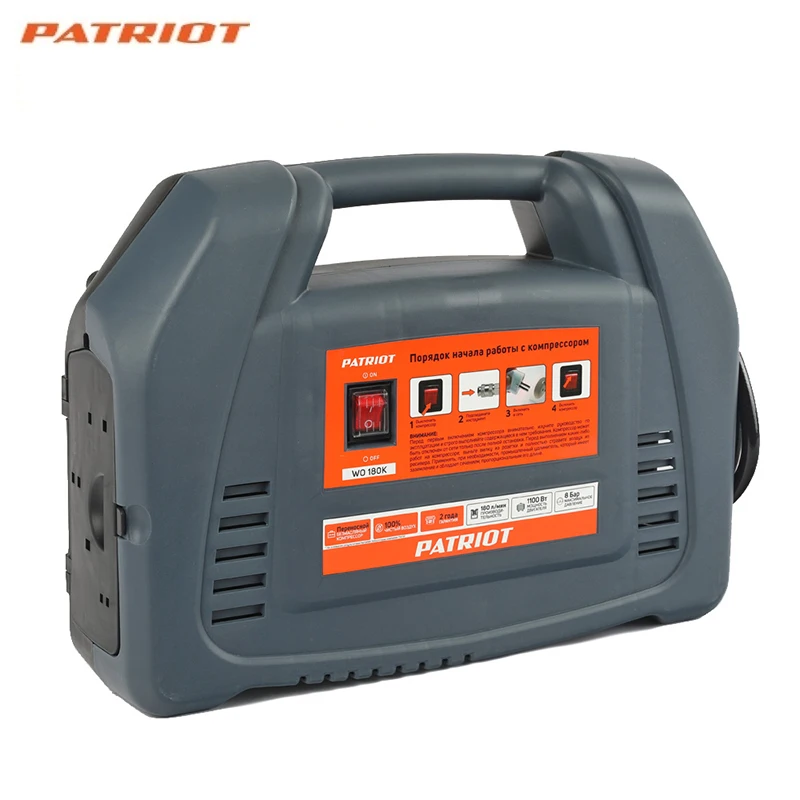 Компрессор поршневой безмасляный Patriot WO 180K 525301905|Воздушный насос| |