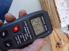 EMT01 de dos pines Digital medidor de humedad de madera 0-99.9% de probador de la humedad de la madera húmeda Detector con una gran pantalla LCD