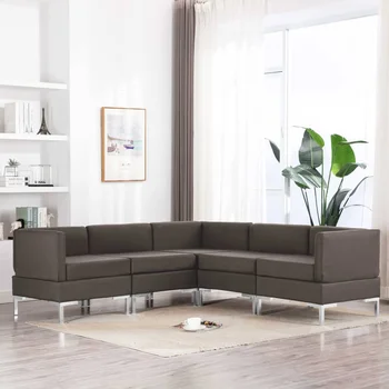 

Set 6 PCs fabric gray mole sofas sofas