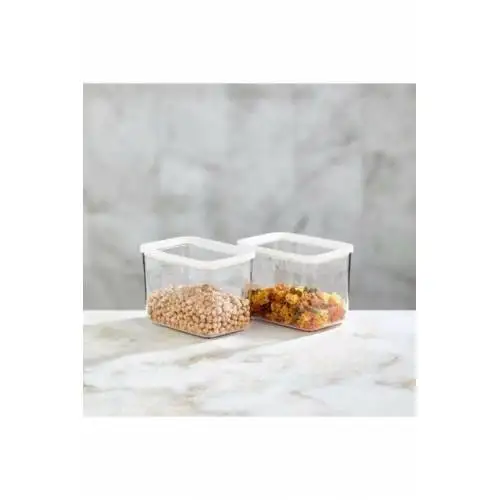 

Rectangular 2 Storage Container 2 x 1400 ml Glass Salt and Pepper Shaker Spice - Spice Set.