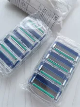 Gillette-casetes de afeitar para Gillette Fusion, cabezales de repuesto de 5 capas, cuchillas de afeitar de acero inoxidable, cuchilla recta para hombre, Manual