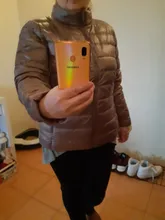 Chaqueta de invierno ultraligera para mujer, chaqueta de plumón de pato, ajustada, portátil, a prueba de viento, 7XL, novedad de 2020