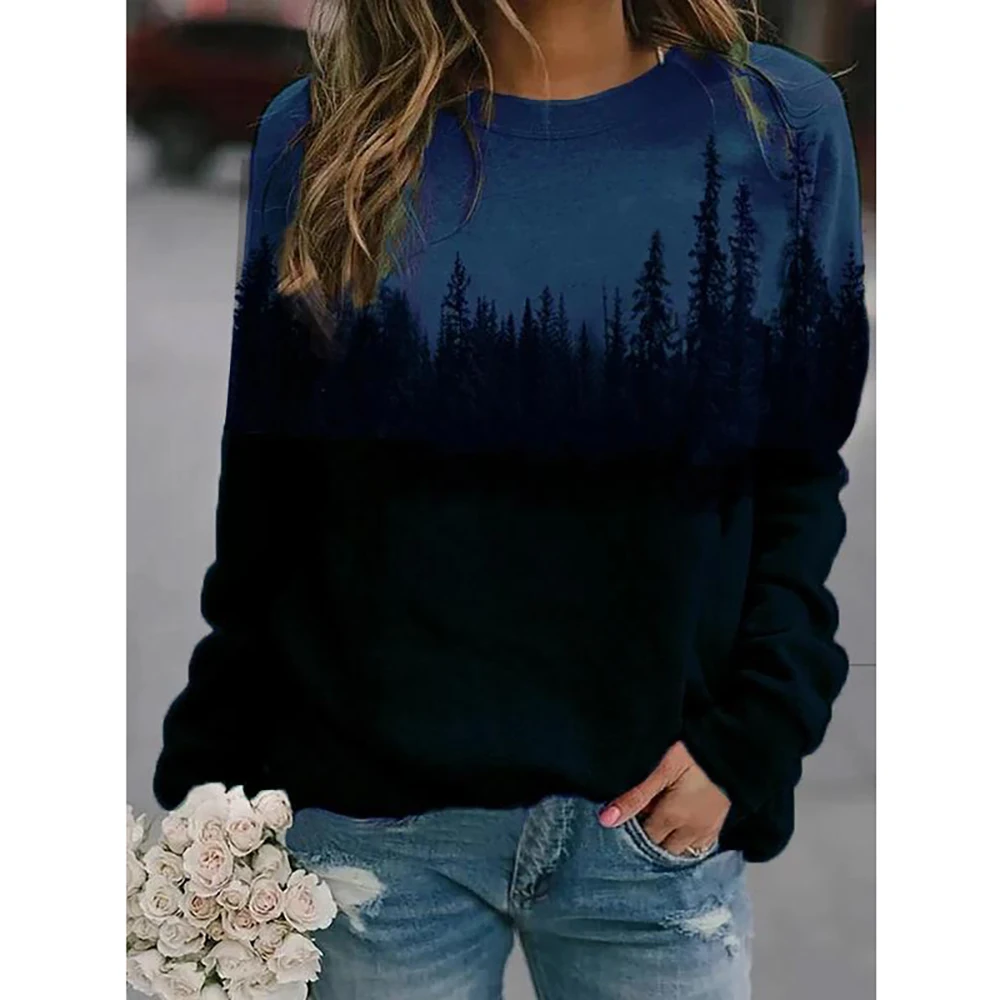 

OSKE Woman Sweatshirt Quality Loose Long Printed Fleece Casual Street wear Fashion Plus 5XL Pullover Thin Sweatshirt For Female
