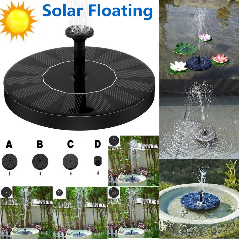 Солнечный плавающий насос фонтан для воды для дома бассейна садовый декор 100g2280