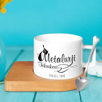 

Personalized Professional Metallurgy Technologist Wood Altlıklı Ceramic Cup-1