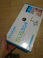 Leeme-grifo de acero inoxidable con un solo Mango para la cocina, rociador de un solo orificio, cepillado, L74998A-4 3