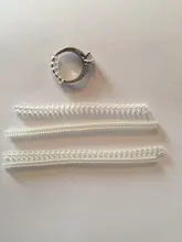 Ajustador de tamaño de anillo en espiral Vintage, herramientas de ajuste de anillo en espiral, piezas de joyería, accesorios de anillo más grande, 4 Uds.