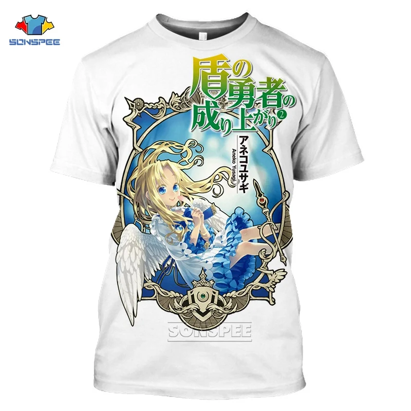 Футболка SONSPEE с изображением героев из аниме The Rising of the Shield Hero Raphtalia одежда