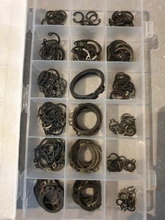 Shaft Collar Washer Clip-Lock Snap Retaining-Ring Holes Assortment-Set E-Type Cir 225PCS