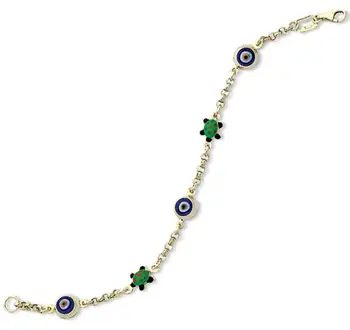 

Turtle Motif Gold Child Wristbands 01-660-CML043