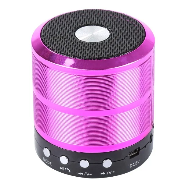 Портативная bluetooth колонка WS 887 (Розовый)| |