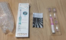 Seago-cepillo de dientes eléctrico para niños, boquillas de repuesto con recordatorio inteligente, luz LED, suministro de batería, Sónico, 3 años +