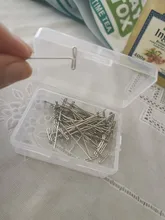 AliLeader-alfileres plateados de buena calidad para hacer pelucas, agujas de pelo de costura, 38mm de largo, 50 uds.