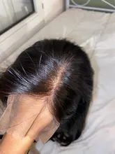 Peluca brasileña recta Bob corto pelucas delanteras de encaje 13x4 frente de encaje pelucas de cabello humano Pre-arrancado con el pelo del bebé estrella del Jazz no Remy