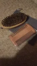 Juego de peines naturales para hombre, cepillo de afeitar ecológico, peine para Barba, conjunto de reparación de bigote, cerdas de pelo profesional