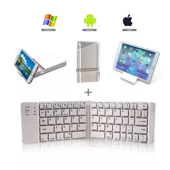 

Bluetooth 3.0 Potable Wireless Foldable Mini Keyboard for SMART TV Mobile PAD ENGLISH