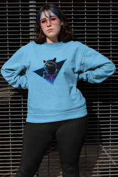 

Angemiel Wear Rocket Raccoon Blue Women Sweatshirts